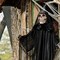 Animated Hanging Chained Grim Reaper Plastic Halloween Decoration 6 Ft